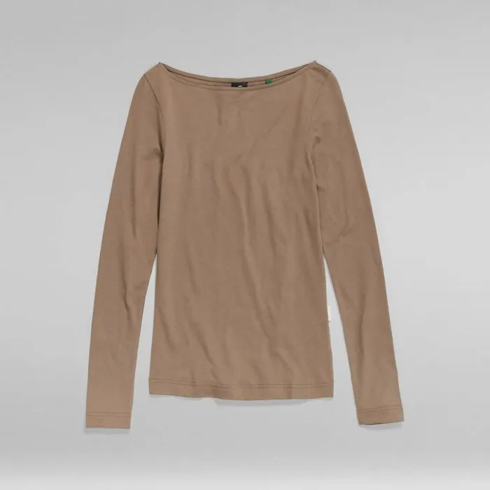 Tops and Tshirts Women GStar RAW Boat Slim Top Deep Walnut