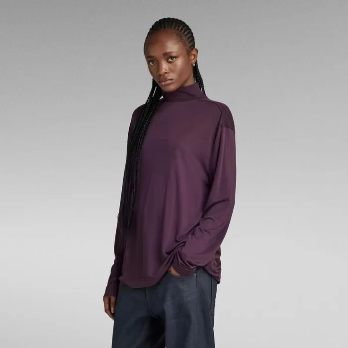 Tops and Tshirts Women GStar RAW Essential Mock Loose Top Light Maze