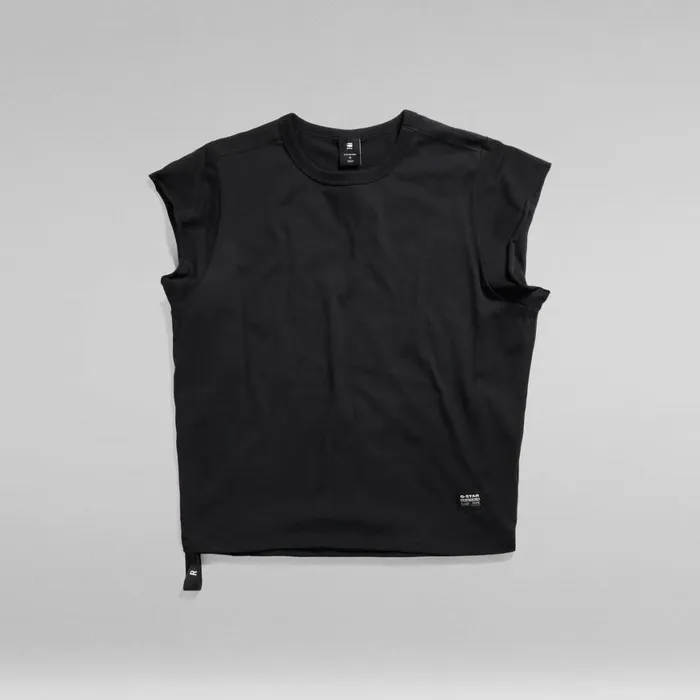 Tops and Tshirts Women GStar RAW GSRAW Knotted TShirt Dark Black