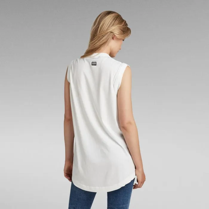 Tops and Tshirts Women GStar RAW Lash Originals Loose Tank Top Milk