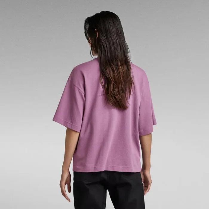Tops and Tshirts Women GStar RAW Mock Neck Loose TShirt Grapeade