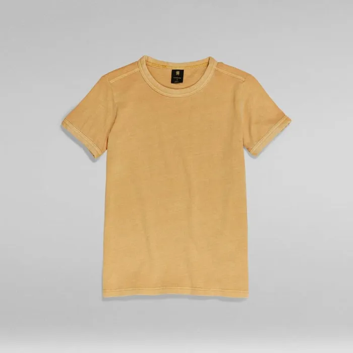 Tops and Tshirts Women GStar RAW Overdyed Baby Top Renaissance Harvest Gd