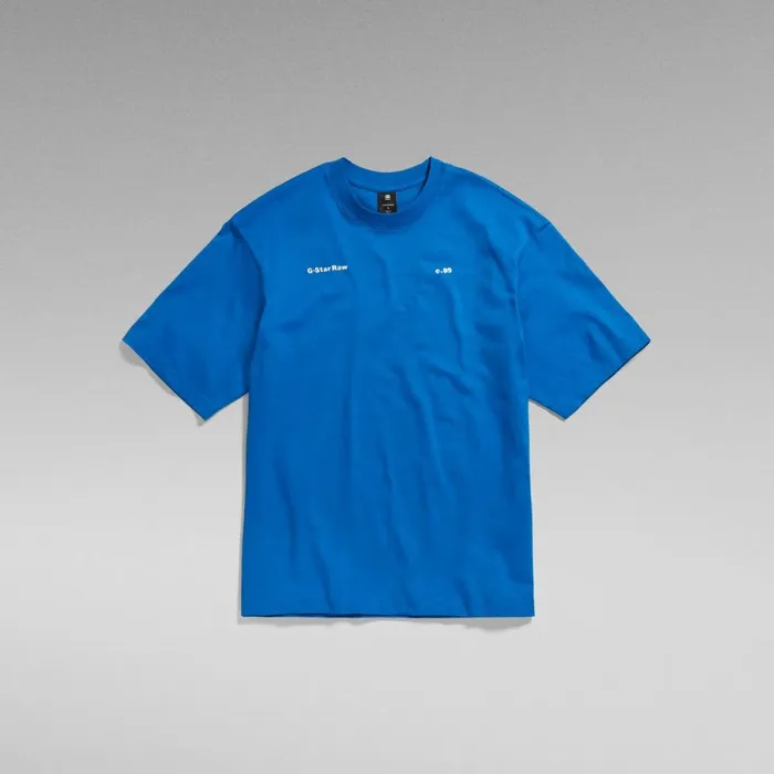 Tops and Tshirts Women GStar RAW Unisex Boxy Base TShirt Lapis Blue