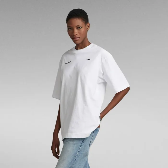 Tops and Tshirts Women GStar RAW Unisex Oversized Boxy Base TShirt White