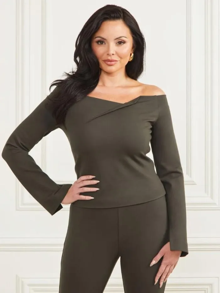 Tops And Sweaters Women Marciano Eilish Top 344 Olive Branch