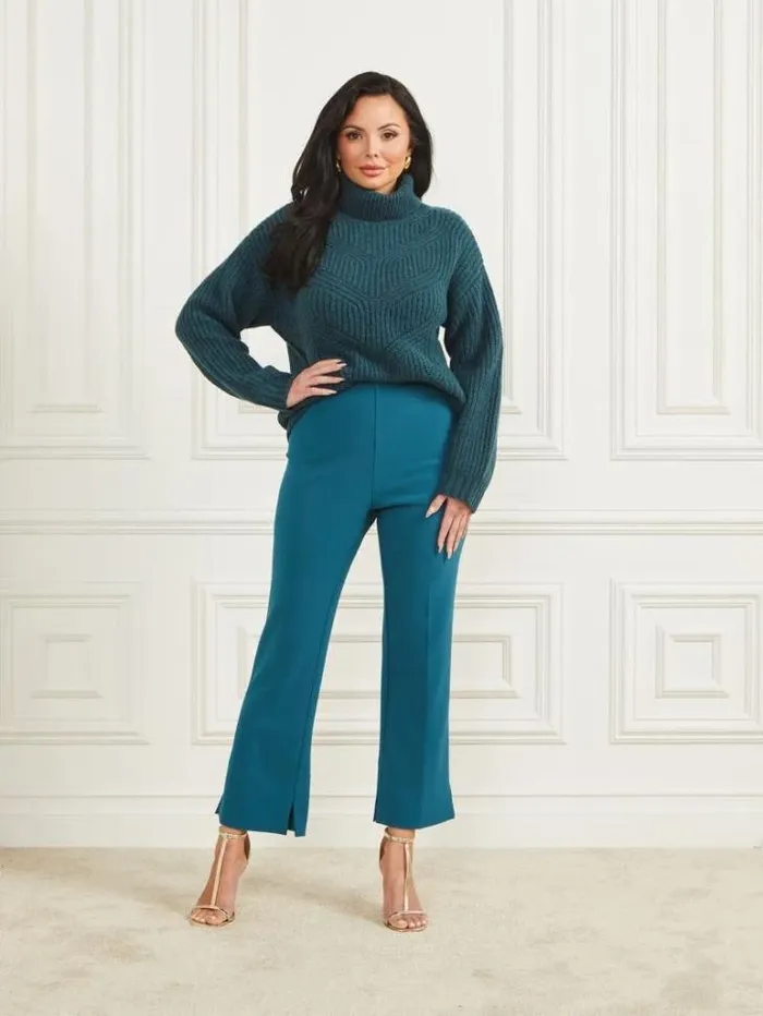 Tops And Sweaters Women Marciano Michelle WoolBlend Sweater Blue Opal Tops And Sweaters Women Marciano Michelle WoolBlend Sweater Blue Opal