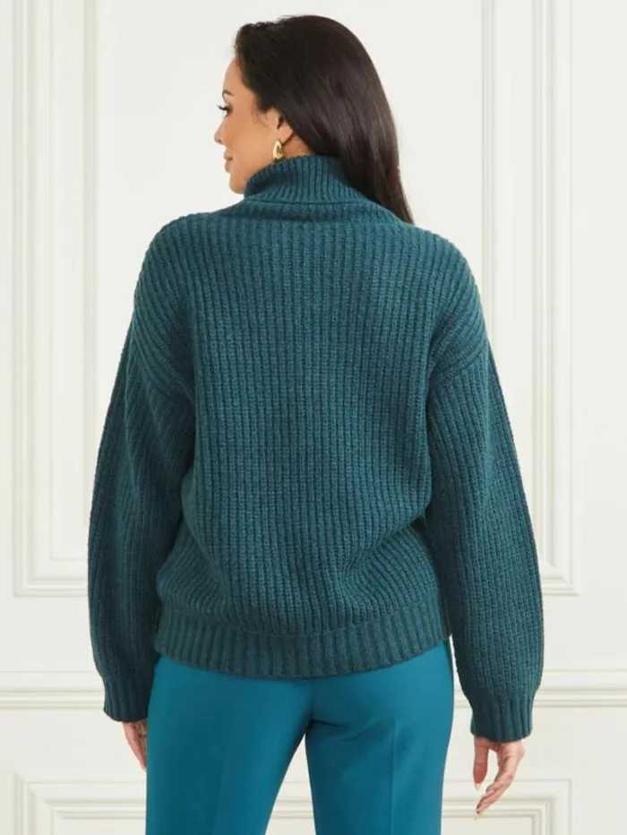 Tops And Sweaters Women Marciano Michelle WoolBlend Sweater Blue Opal Tops And Sweaters Women Marciano Michelle WoolBlend Sweater Blue Opal
