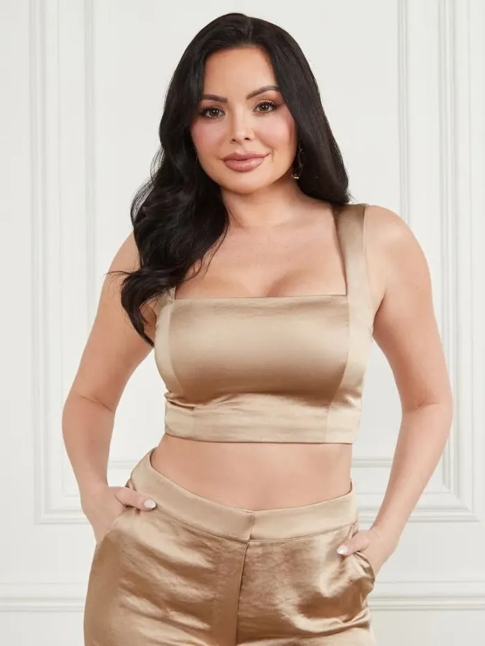 Tops And Sweaters Women Marciano Vera Crop Top Mindful Multi Tops And Sweaters Women Marciano Vera Crop Top Mindful Multi