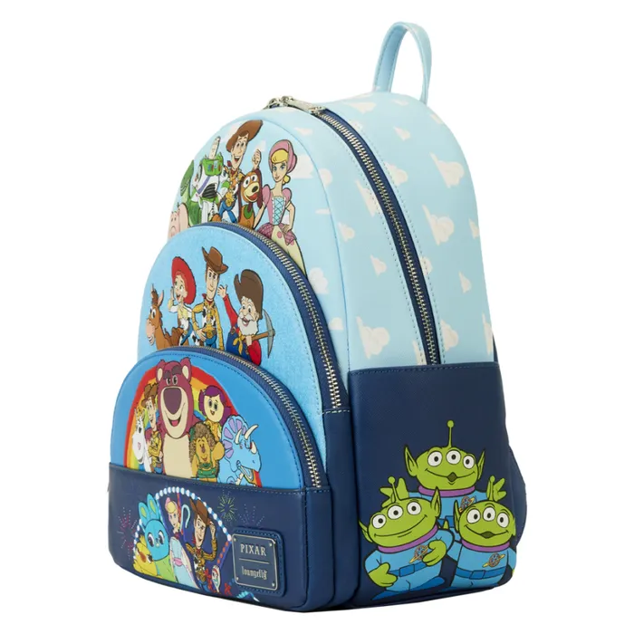 Toy Story Movie Collab Triple Pocket Mini Backpack Unisex Loungefly Backpacks Toy Story Movie Collab Triple Pocket Mini Backpack Unisex Loungefly Backpacks