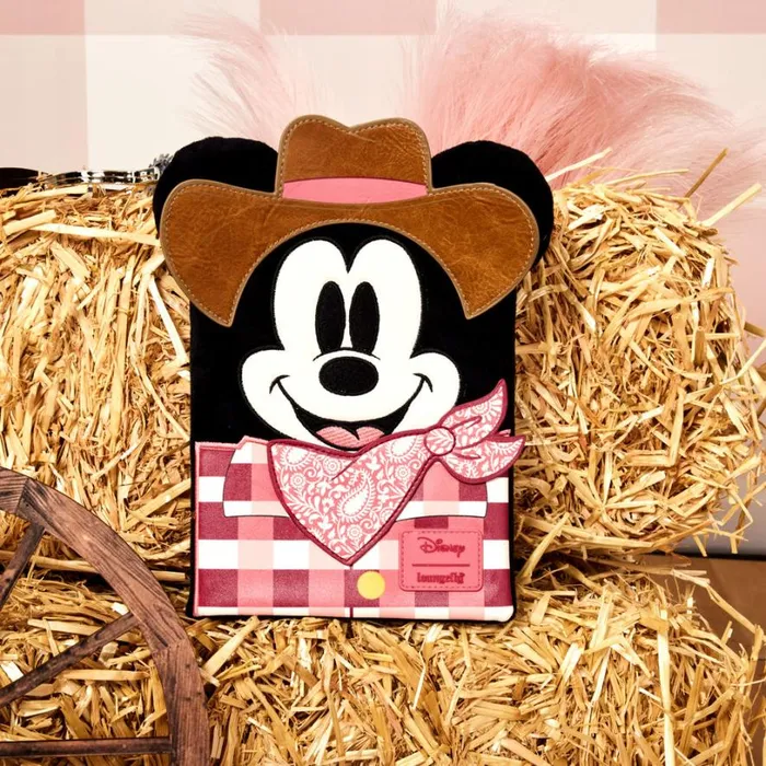 Western Mickey Mouse Cosplay Plush Refillable Stationery Journal Unisex Loungefly Small Accessories Western Mickey Mouse Cosplay Plush Refillable Stationery Journal Unisex Loungefly Small Accessories