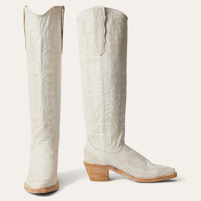 Western Women Stetson Sarah Boots White