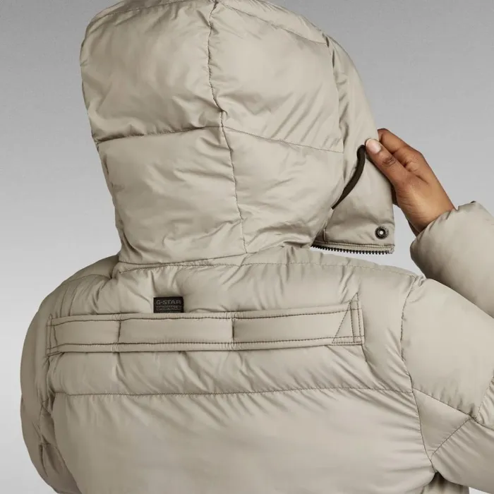 Winter Coats Women GStar RAW Whistler Short Puffer Jacket Elephant Skin
