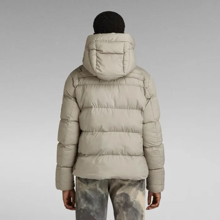 Winter Coats Women GStar RAW Whistler Short Puffer Jacket Elephant Skin