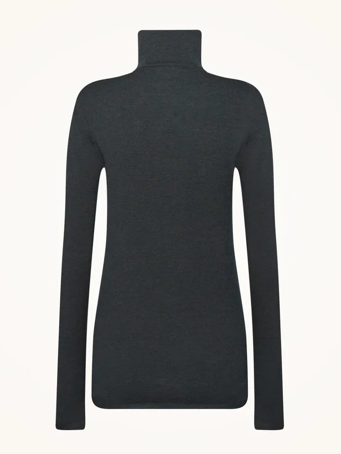 Wolford The Merino Top Long Sleeves Deep Green Women Longsleeved Tops