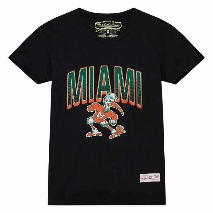 Women039s TShirts and Tops Mitchell and Ness Women039s Halftime Tee University Of Miami Women039s TShirts and Tops Mitchell and Ness Women039s Halftime Tee University Of Miami