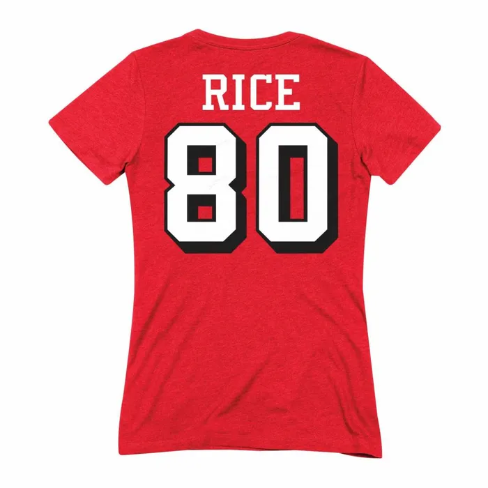 Women039s TShirts and Tops Mitchell and Ness Womens Name and Number Tee San Francisco 49ers Jerry Rice Women039s TShirts and Tops Mitchell and Ness Womens Name and Number Tee San Francisco 49ers Jerry Rice