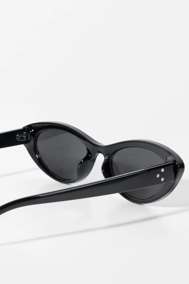 Women Bags Cupshe Fearne Black Cat Eye Sunglass Black