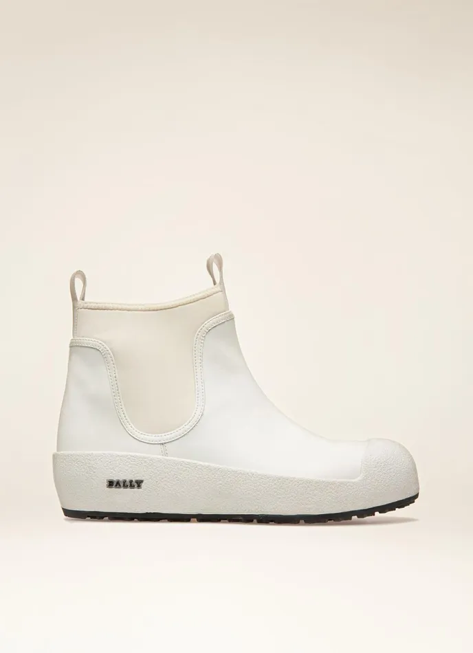 Women Bally Boots Gadey 8211 Leather Boots In White