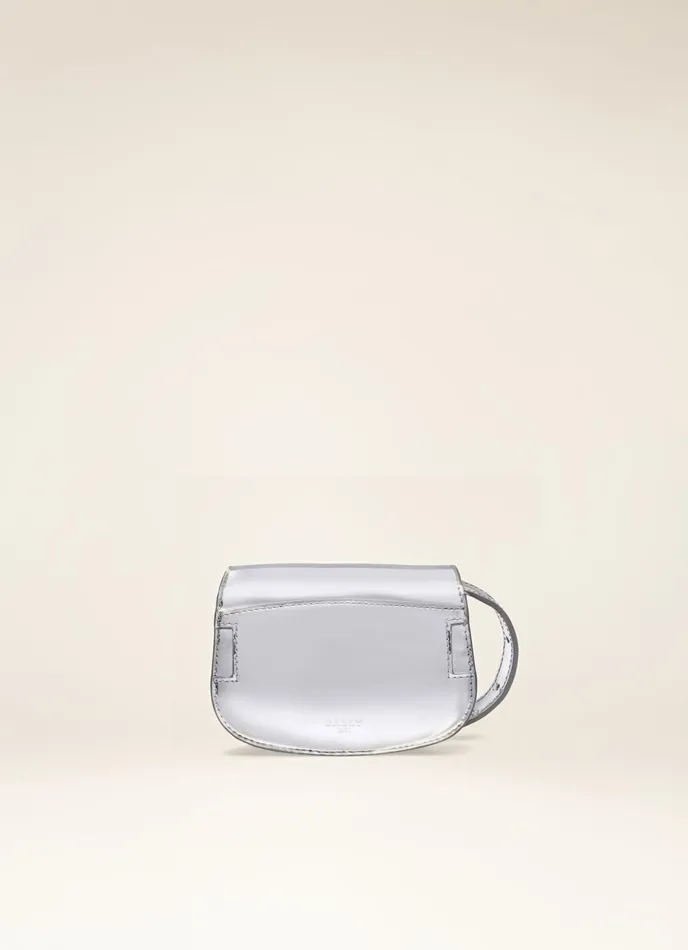 Women Bally Mini And Belt Bags Baily XS 8211 Leather Accessory In Silver