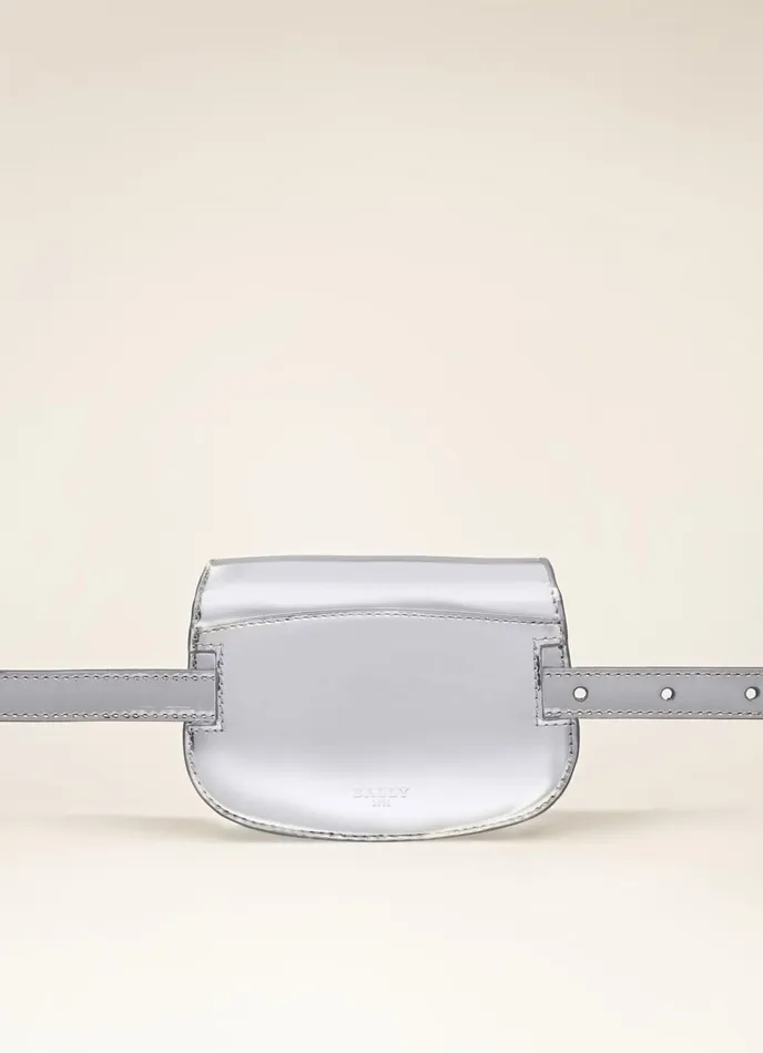 Women Bally Mini And Belt Bags Baily XS 8211 Leather Accessory In Silver