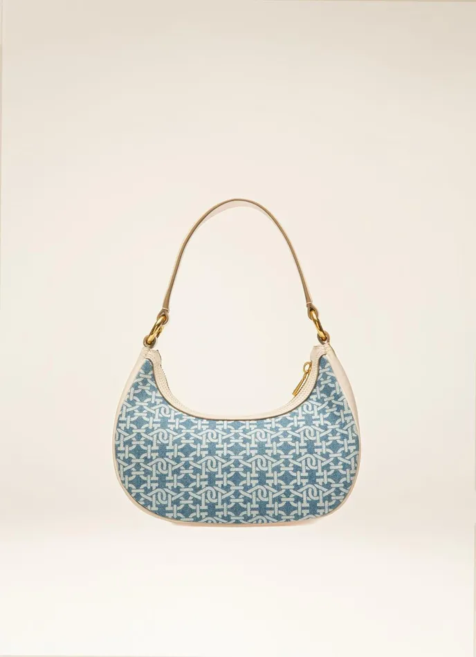 Women Bally Mini And Belt Bags Bleyr 8211 Organic Cotton Denim Minibag In Blue