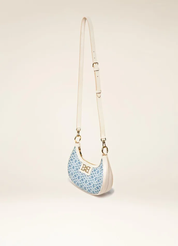Women Bally Mini And Belt Bags Bleyr 8211 Organic Cotton Denim Minibag In Blue