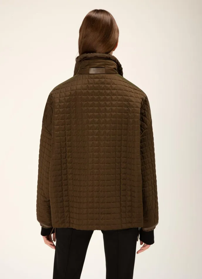 Women Bally Outerwear Quilted Parka 8211 Polyester Outerwear In Moss Green