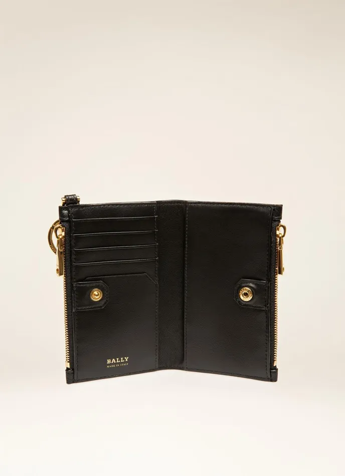 Women Bally Wallets Larin 8211 Leather Wallet In Black