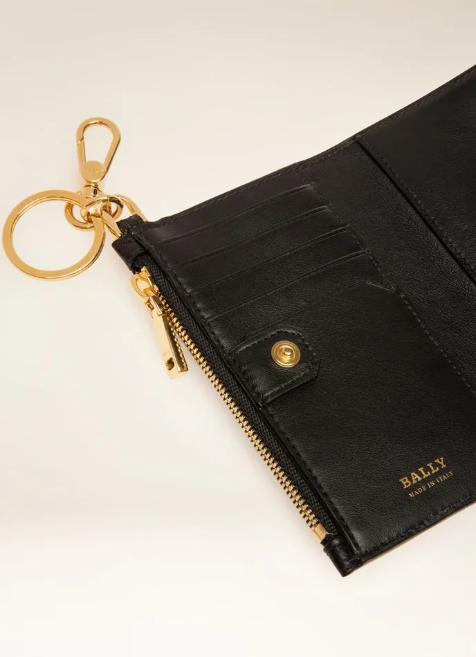 Women Bally Wallets Larin 8211 Leather Wallet In Black