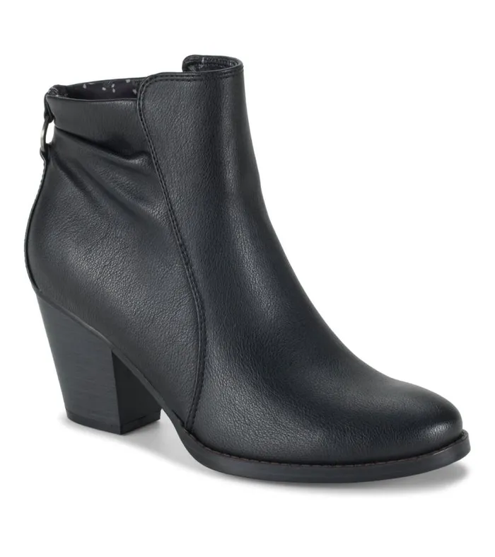 Women Baretraps Booties Crystal Block Heel Bootie Black