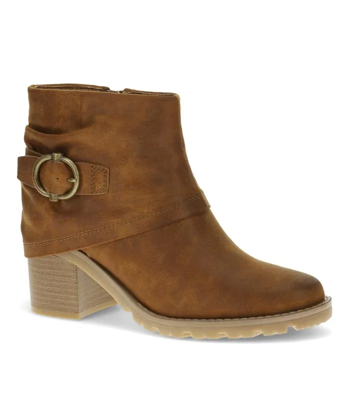 Women Baretraps Booties Deborah Block Heel Bootie Toffee