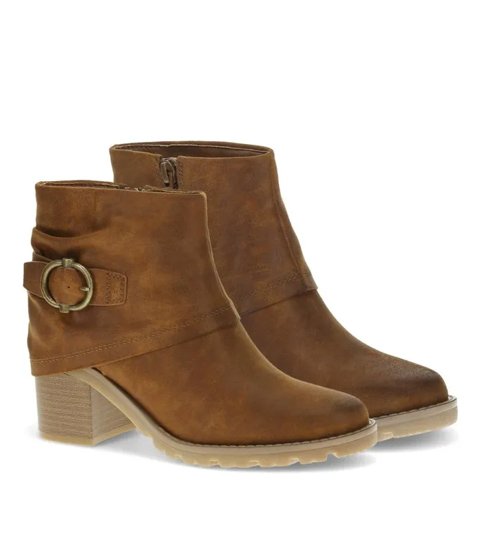 Women Baretraps Booties Deborah Block Heel Bootie Toffee Women Baretraps Booties Deborah Block Heel Bootie Toffee