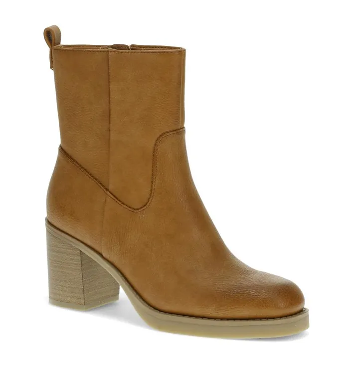 Women Baretraps Booties Giana Heeled Midi Boot Light Rust