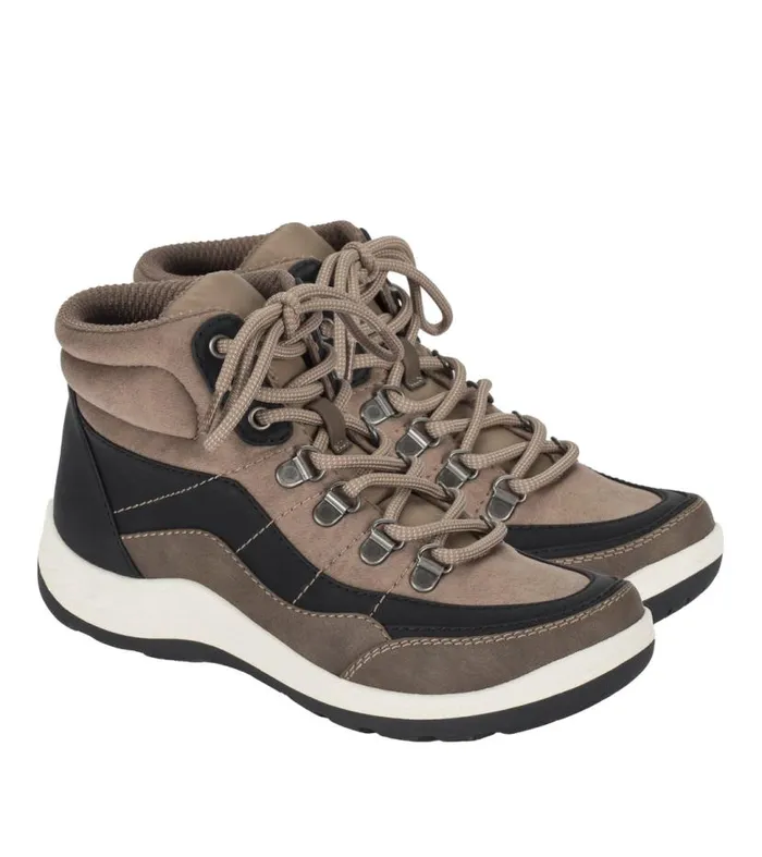 Women Baretraps Booties Kamber Lace Up Boot Taupe Multi Women Baretraps Booties Kamber Lace Up Boot Taupe Multi