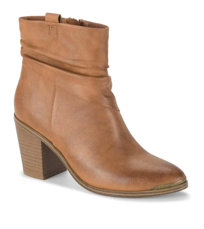 Women Baretraps Booties Katherine Block Heel Bootie Cognac