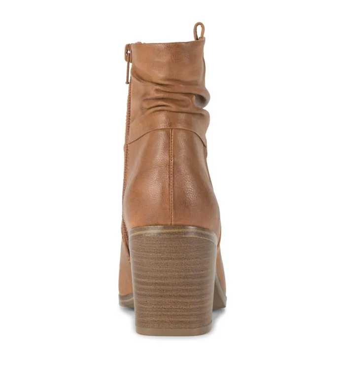 Women Baretraps Booties Katherine Block Heel Bootie Cognac Women Baretraps Booties Katherine Block Heel Bootie Cognac