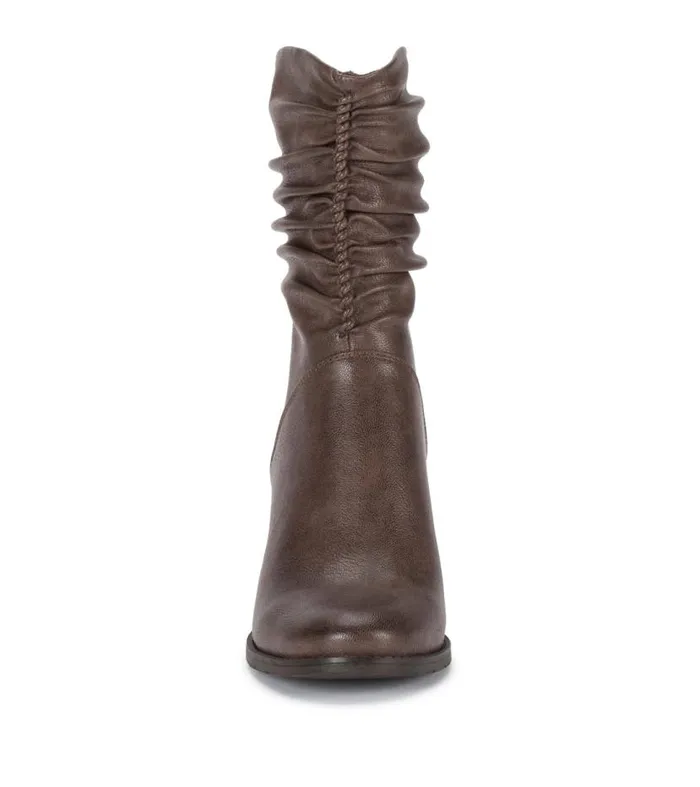 Women Baretraps Booties Leslie Block Heel Slouch Boot Dark Taupe Women Baretraps Booties Leslie Block Heel Slouch Boot Dark Taupe