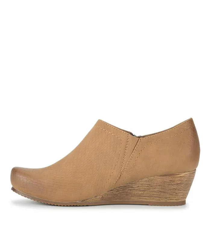 Women Baretraps Booties Louise Wedge Ankle Bootie Sandstone Women Baretraps Booties Louise Wedge Ankle Bootie Sandstone
