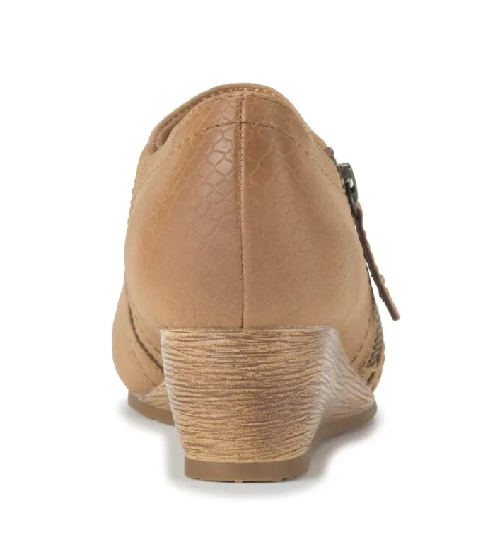 Women Baretraps Booties Louise Wedge Ankle Bootie Sandstone Women Baretraps Booties Louise Wedge Ankle Bootie Sandstone