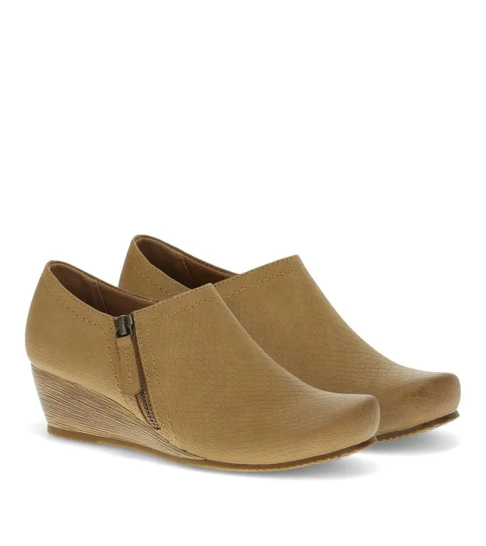 Women Baretraps Booties Louise Wedge Ankle Bootie Sandstone Women Baretraps Booties Louise Wedge Ankle Bootie Sandstone