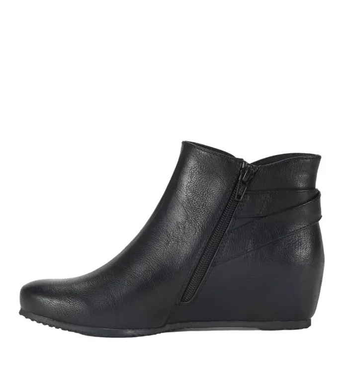 Women Baretraps Booties Serena Wedge Bootie Black Women Baretraps Booties Serena Wedge Bootie Black