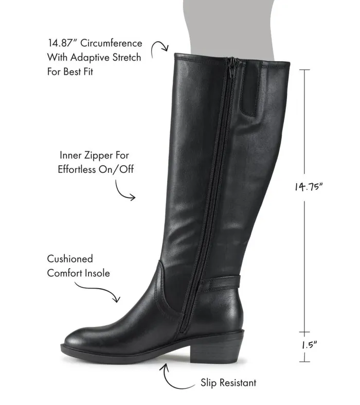 Women Baretraps Knee High Boots Nena Riding Boot Black Women Baretraps Knee High Boots Nena Riding Boot Black