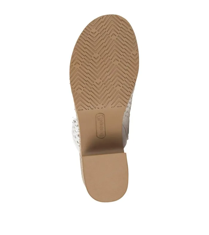 Women Baretraps Slides and Slip On Sandals Michaela Block Heel Sandal White Women Baretraps Slides and Slip On Sandals Michaela Block Heel Sandal White