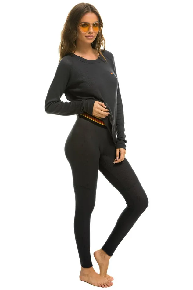 Women Base Layers Aviator Nation Thermal Base Layer Bottom 8211 Titanium