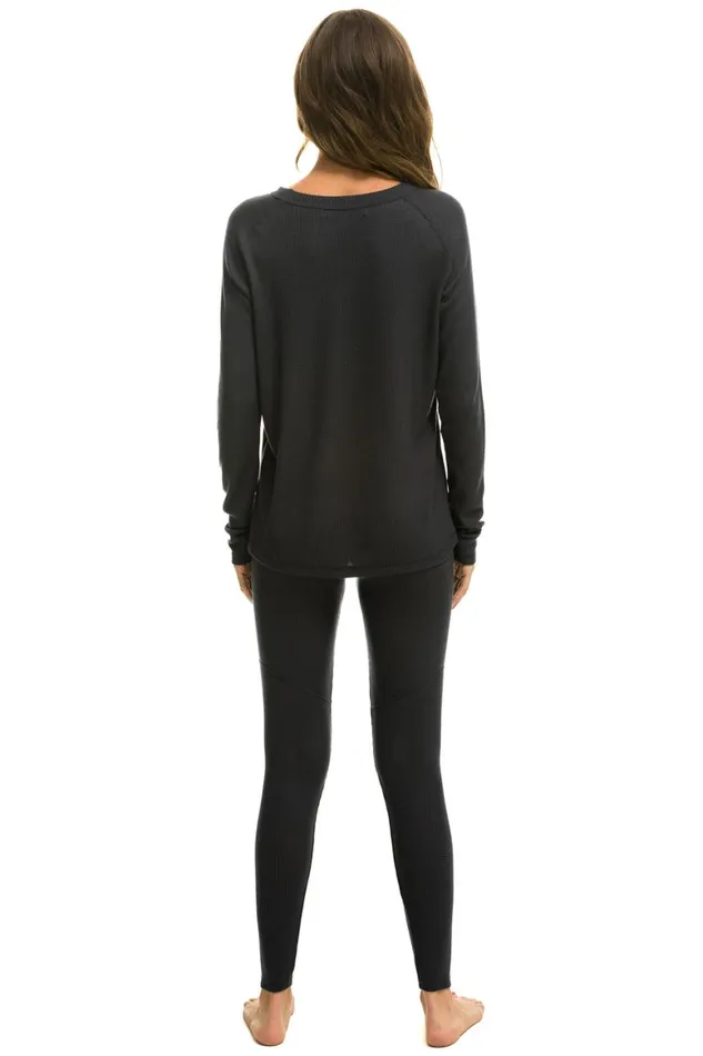 Women Base Layers Aviator Nation Thermal Base Layer Bottom 8211 Titanium
