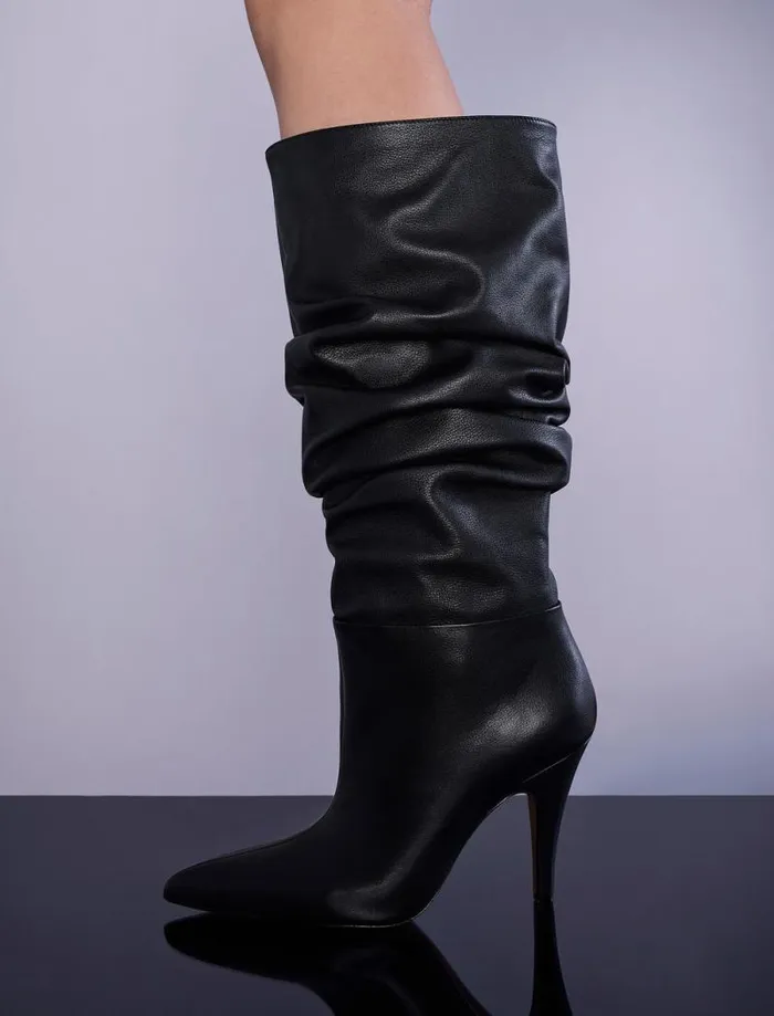 Women BCBG Shoes Braxton Slouch Boot Black