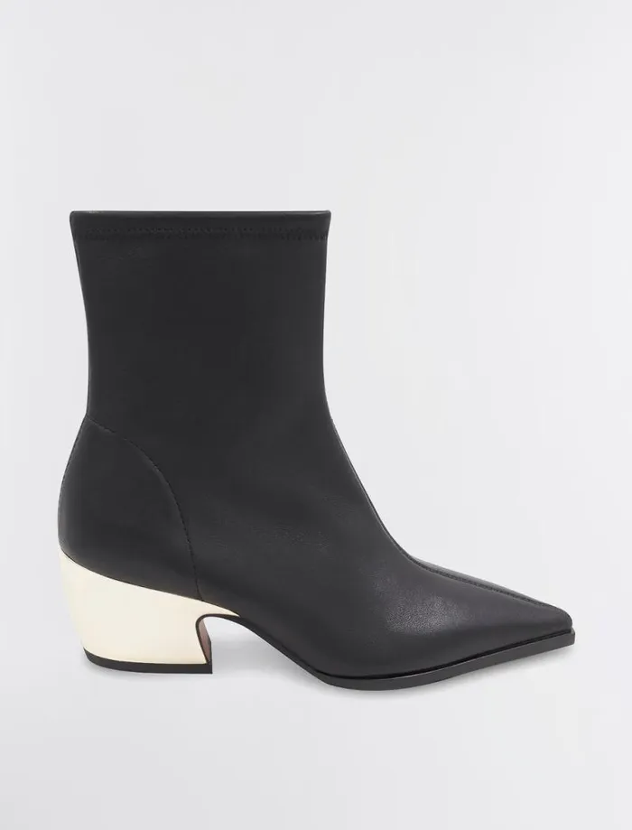 Women BCBG Shoes Seriba Mid Heel Bootie Black
