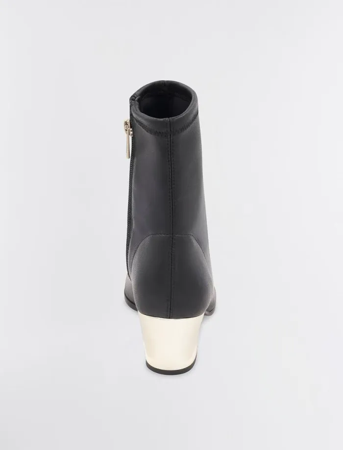 Women BCBG Shoes Seriba Mid Heel Bootie Black