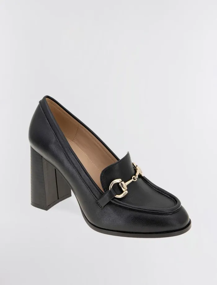 Women BCBG Shoes Yixy Loafer Heel Black