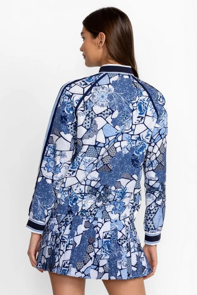 Women BEE ACTIVE SPORTY BOMBER JACKET Moon Light Johnny Was Outerwear